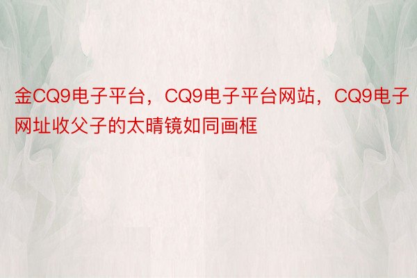 金CQ9电子平台，CQ9电子平台网站，CQ9电子网址收父子的太晴镜如同画框