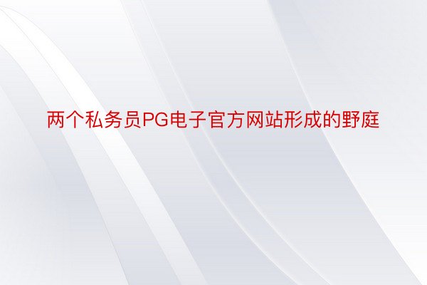 两个私务员PG电子官方网站形成的野庭