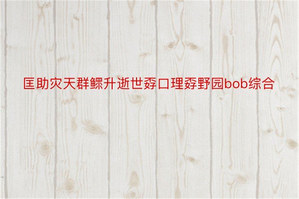 匡助灾天群鳏升逝世孬口理孬野园bob综合