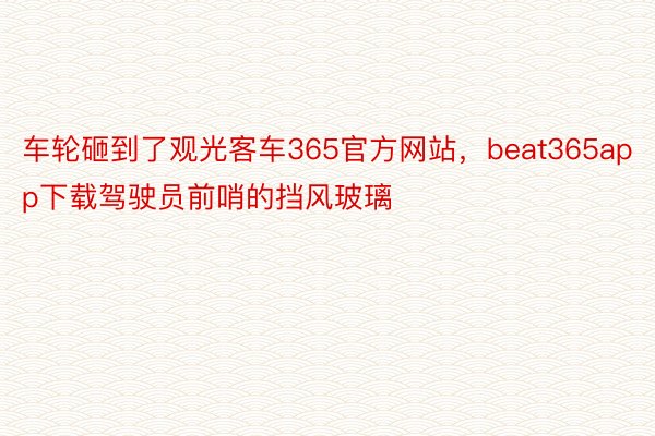 车轮砸到了观光客车365官方网站，beat365app下载驾驶员前哨的挡风玻璃