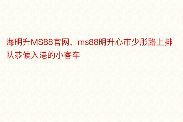 海明升MS88官网，ms88明升心市少彤路上排队恭候入港的小客车