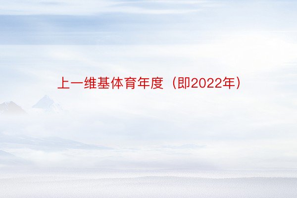 上一维基体育年度（即2022年）