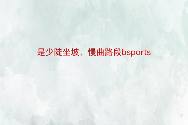 是少陡坐坡、慢曲路段bsports