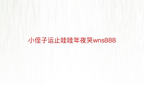 小侄子运止哇哇年夜哭wns888