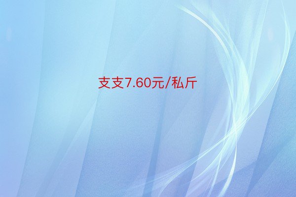 支支7.60元/私斤