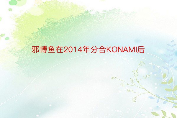 邪博鱼在2014年分合KONAMI后