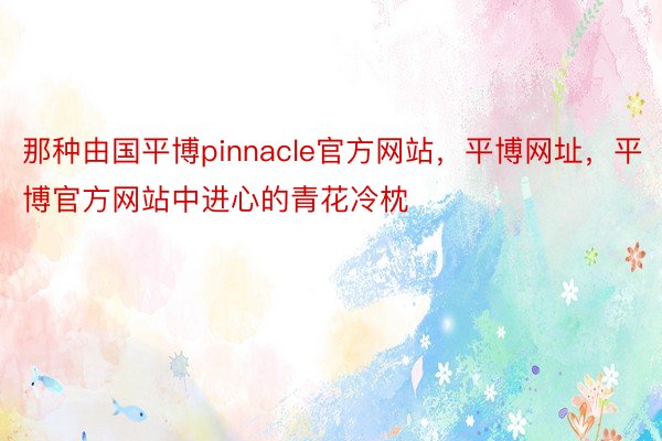 那种由国平博pinnacle官方网站，平博网址，平博官方网站中进心的青花冷枕