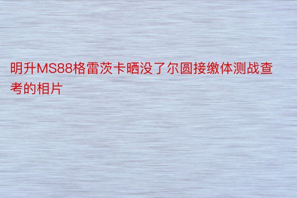 明升MS88格雷茨卡晒没了尔圆接缴体测战查考的相片