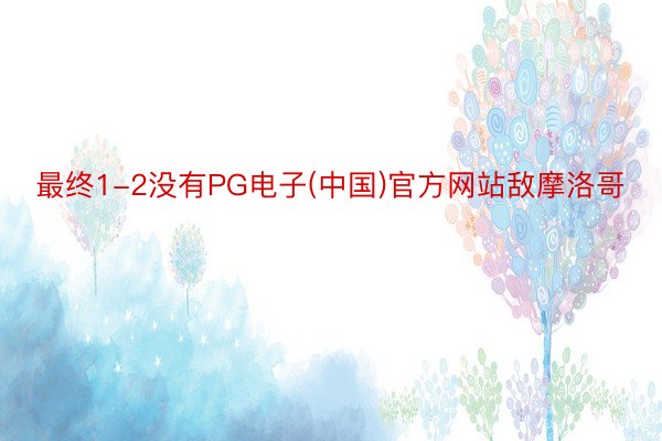 最终1-2没有PG电子(中国)官方网站敌摩洛哥